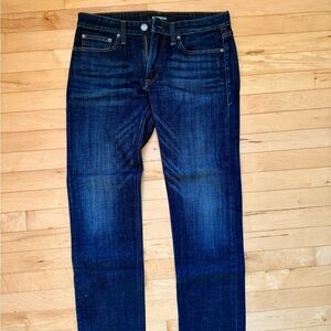 Express Men's Dark Wash Indigo Straight Leg Jeans 32x30 Slim Straight - Like New